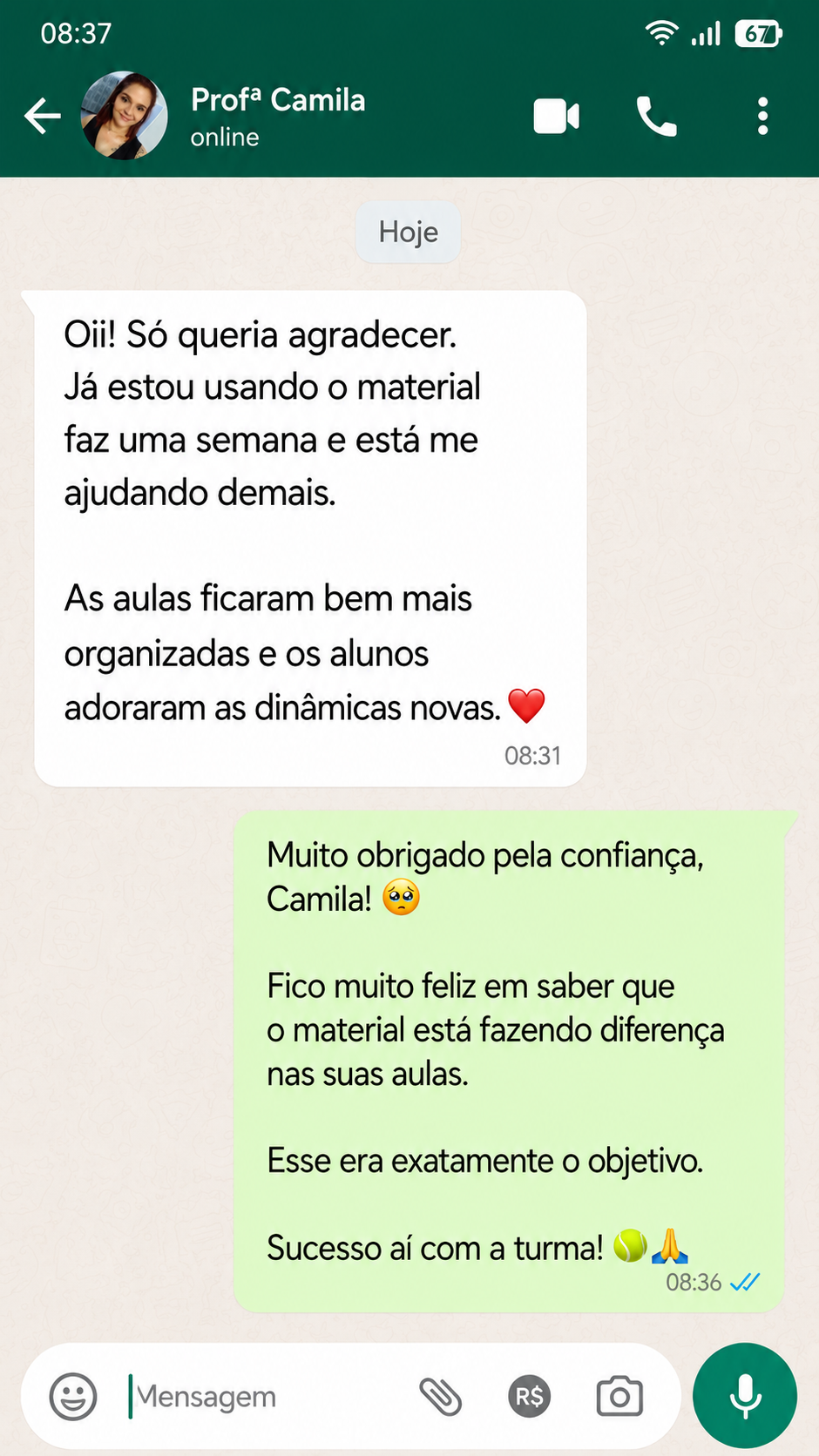 Depoimento de aluno 2